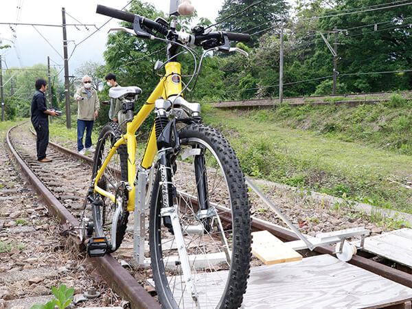 テスト走行に使用した自転車の写真